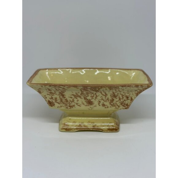 VTG Salem Ceramic Footed Square Planter Mid-Century Bonsai Pot Home Decor Garden - Picture 1 of 8